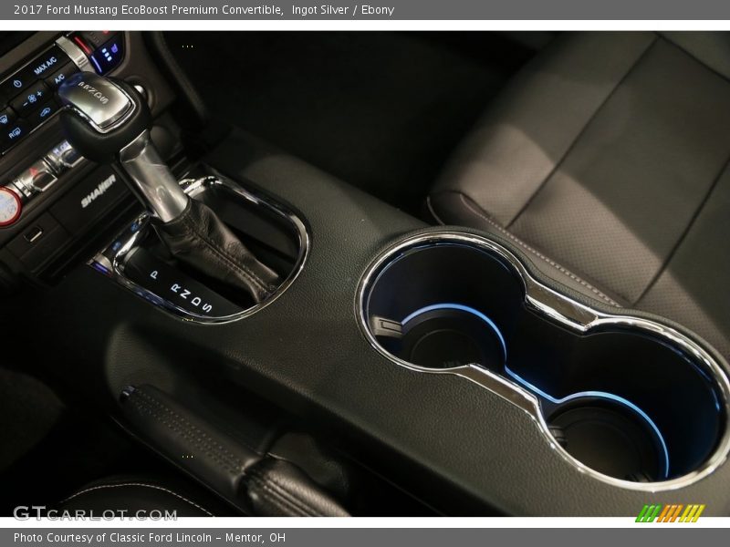 Ingot Silver / Ebony 2017 Ford Mustang EcoBoost Premium Convertible