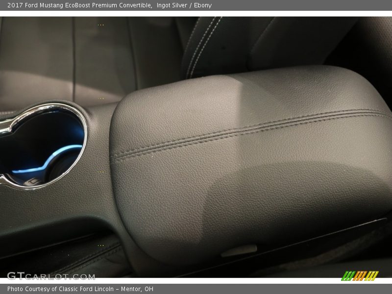 Ingot Silver / Ebony 2017 Ford Mustang EcoBoost Premium Convertible