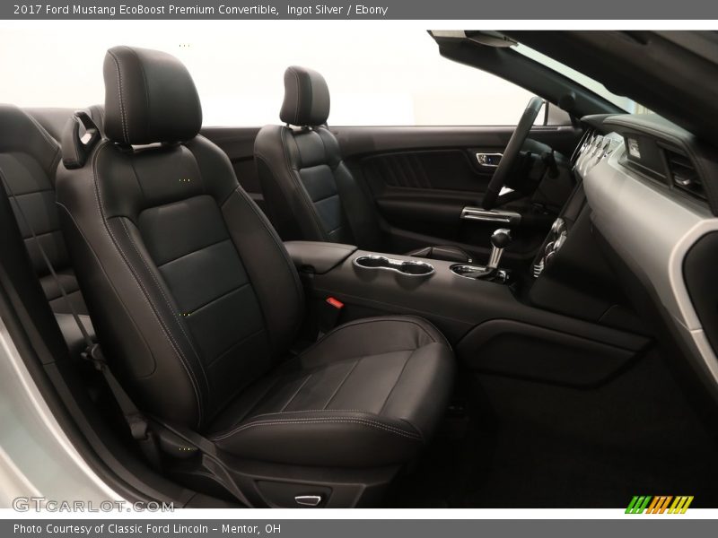 Ingot Silver / Ebony 2017 Ford Mustang EcoBoost Premium Convertible
