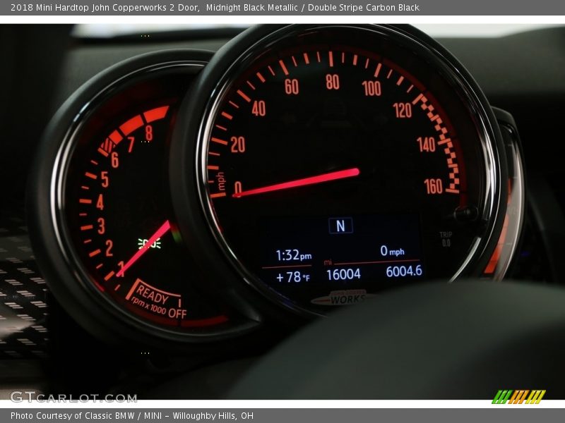 Midnight Black Metallic / Double Stripe Carbon Black 2018 Mini Hardtop John Copperworks 2 Door