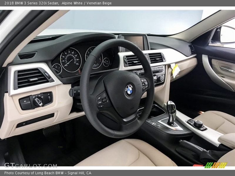 Alpine White / Venetian Beige 2018 BMW 3 Series 320i Sedan