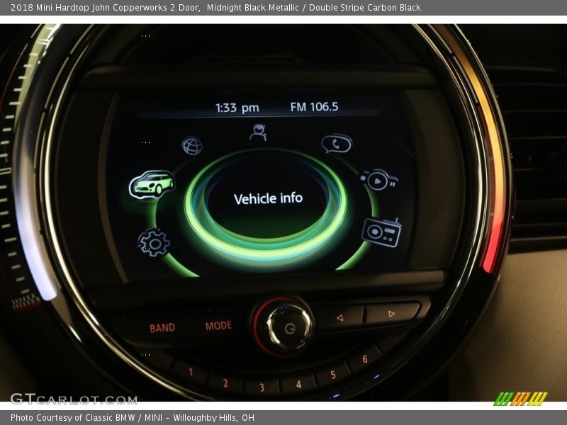 Midnight Black Metallic / Double Stripe Carbon Black 2018 Mini Hardtop John Copperworks 2 Door