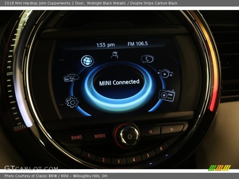 Midnight Black Metallic / Double Stripe Carbon Black 2018 Mini Hardtop John Copperworks 2 Door