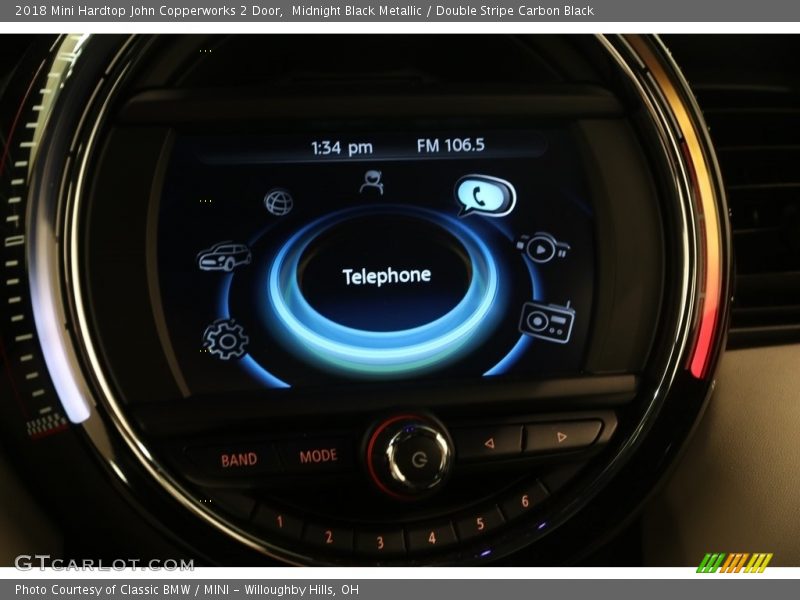 Midnight Black Metallic / Double Stripe Carbon Black 2018 Mini Hardtop John Copperworks 2 Door
