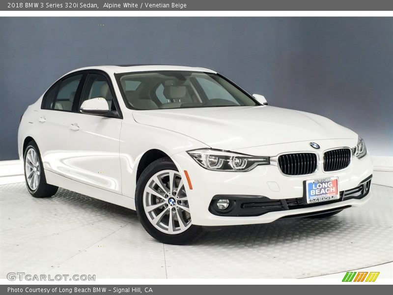 Alpine White / Venetian Beige 2018 BMW 3 Series 320i Sedan