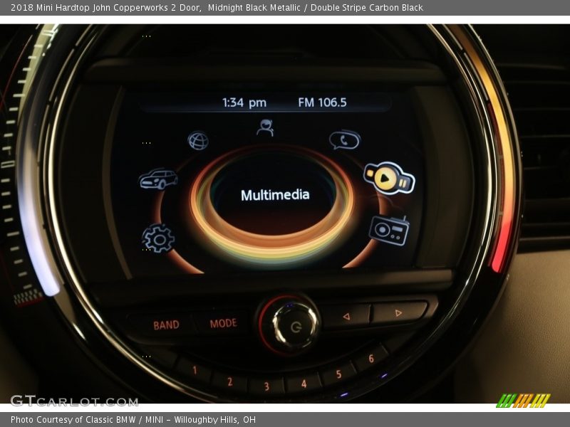 Midnight Black Metallic / Double Stripe Carbon Black 2018 Mini Hardtop John Copperworks 2 Door