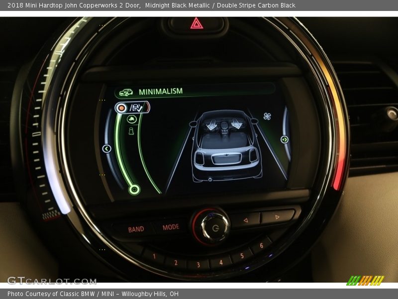 Midnight Black Metallic / Double Stripe Carbon Black 2018 Mini Hardtop John Copperworks 2 Door