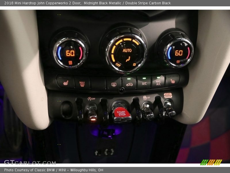 Midnight Black Metallic / Double Stripe Carbon Black 2018 Mini Hardtop John Copperworks 2 Door