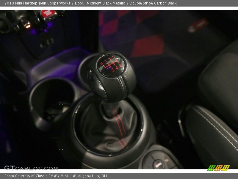 Midnight Black Metallic / Double Stripe Carbon Black 2018 Mini Hardtop John Copperworks 2 Door