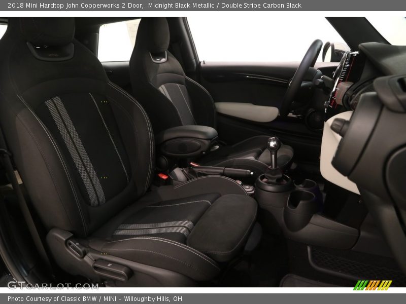 Midnight Black Metallic / Double Stripe Carbon Black 2018 Mini Hardtop John Copperworks 2 Door