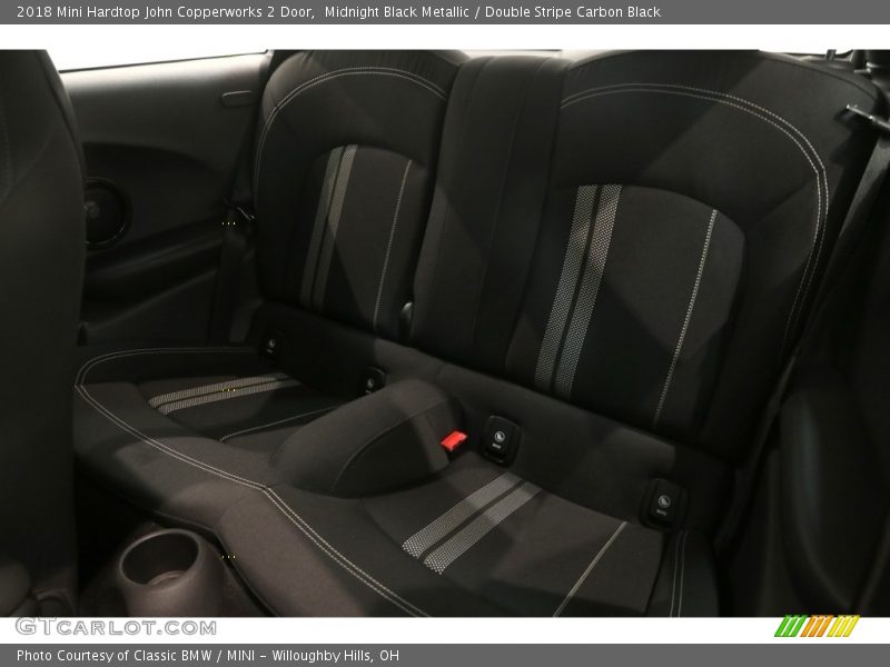 Midnight Black Metallic / Double Stripe Carbon Black 2018 Mini Hardtop John Copperworks 2 Door