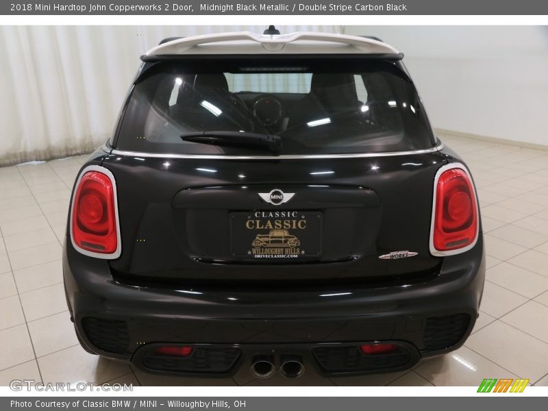 Midnight Black Metallic / Double Stripe Carbon Black 2018 Mini Hardtop John Copperworks 2 Door
