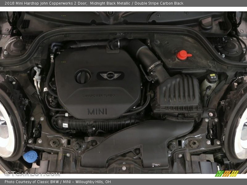 Midnight Black Metallic / Double Stripe Carbon Black 2018 Mini Hardtop John Copperworks 2 Door