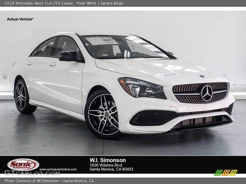 Polar White / Sahara Beige 2018 Mercedes-Benz CLA 250 Coupe