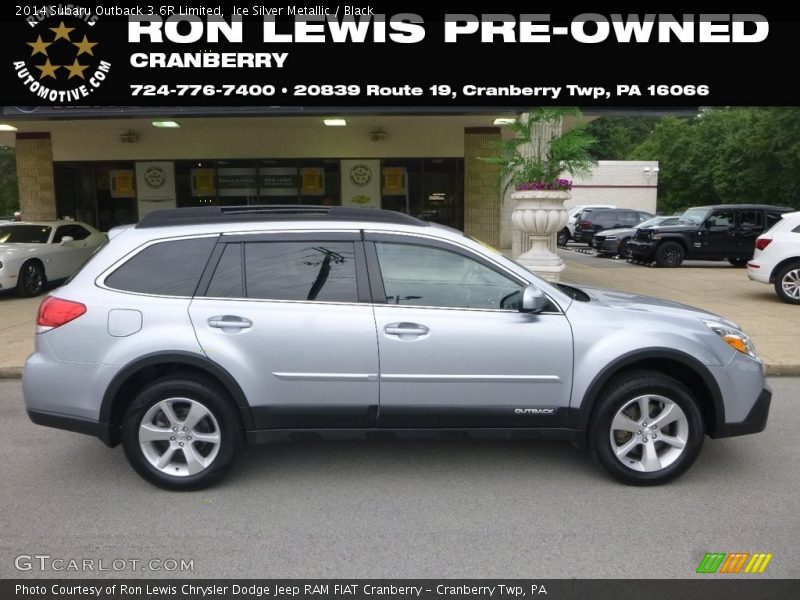 Ice Silver Metallic / Black 2014 Subaru Outback 3.6R Limited