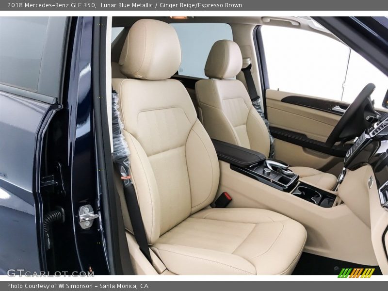 Lunar Blue Metallic / Ginger Beige/Espresso Brown 2018 Mercedes-Benz GLE 350