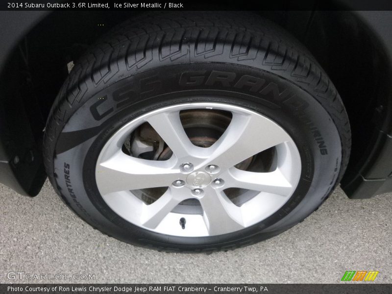 Ice Silver Metallic / Black 2014 Subaru Outback 3.6R Limited