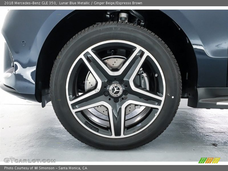 Lunar Blue Metallic / Ginger Beige/Espresso Brown 2018 Mercedes-Benz GLE 350