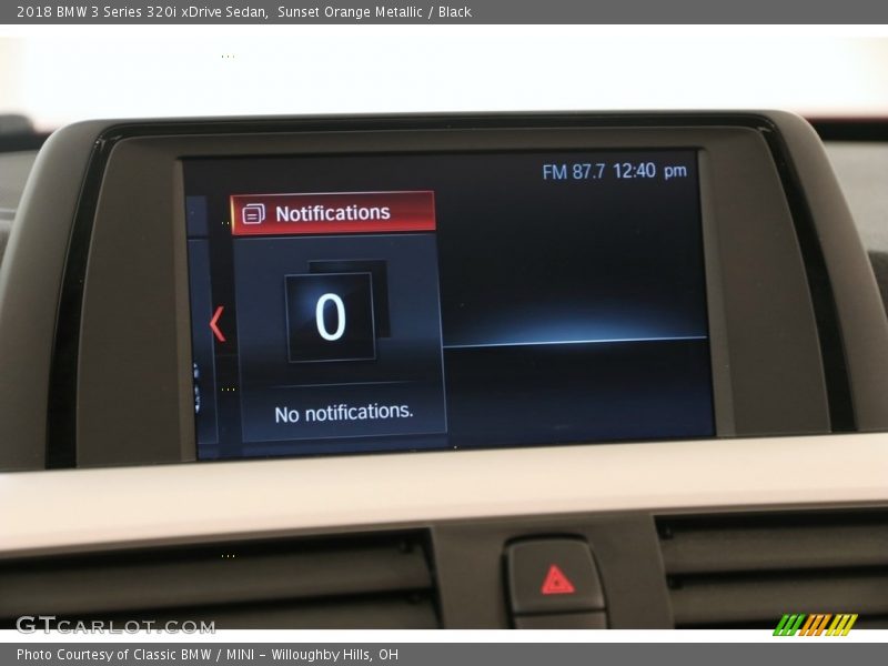 Sunset Orange Metallic / Black 2018 BMW 3 Series 320i xDrive Sedan
