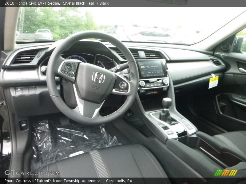  2018 Civic EX-T Sedan Black Interior