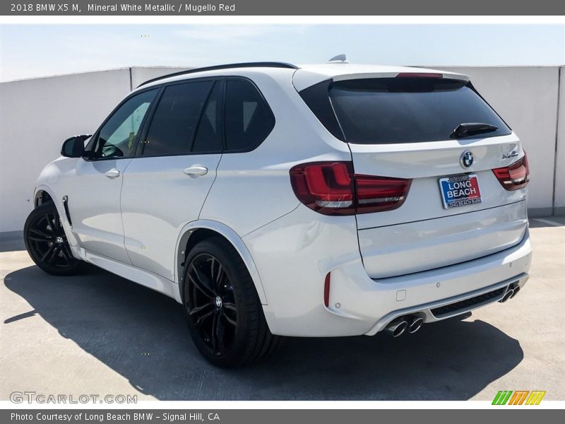 Mineral White Metallic / Mugello Red 2018 BMW X5 M