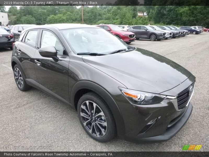 Titanium Flash Mica / Black 2019 Mazda CX-3 Touring AWD