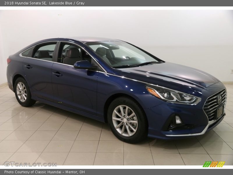 Lakeside Blue / Gray 2018 Hyundai Sonata SE