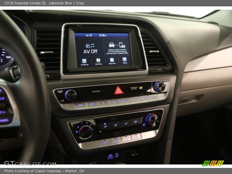 Lakeside Blue / Gray 2018 Hyundai Sonata SE