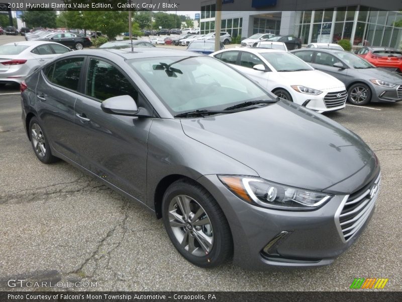 Galactic Gray / Black 2018 Hyundai Elantra Value Edition