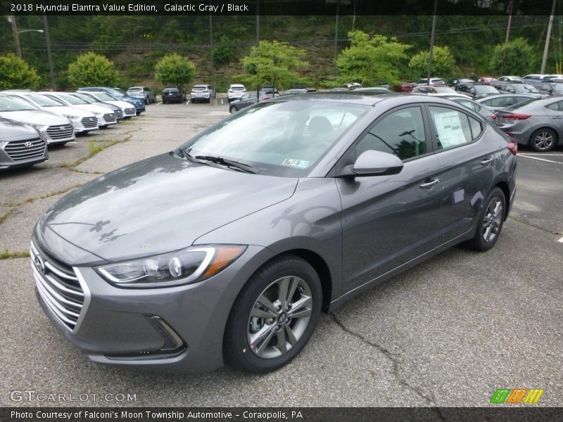 Galactic Gray / Black 2018 Hyundai Elantra Value Edition