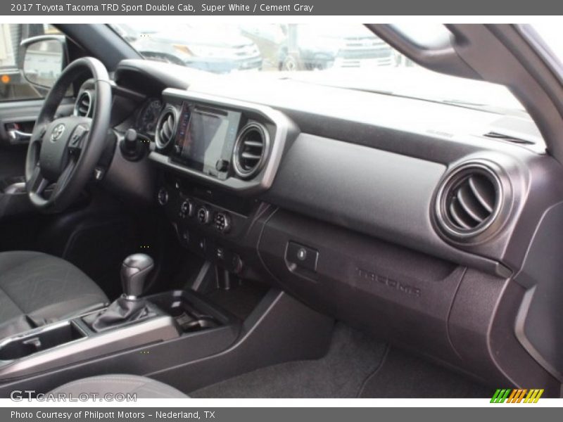 Super White / Cement Gray 2017 Toyota Tacoma TRD Sport Double Cab