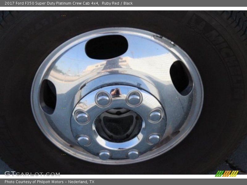 Ruby Red / Black 2017 Ford F350 Super Duty Platinum Crew Cab 4x4