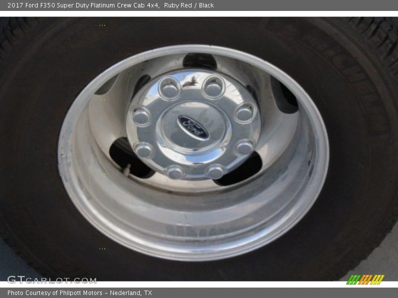 Ruby Red / Black 2017 Ford F350 Super Duty Platinum Crew Cab 4x4