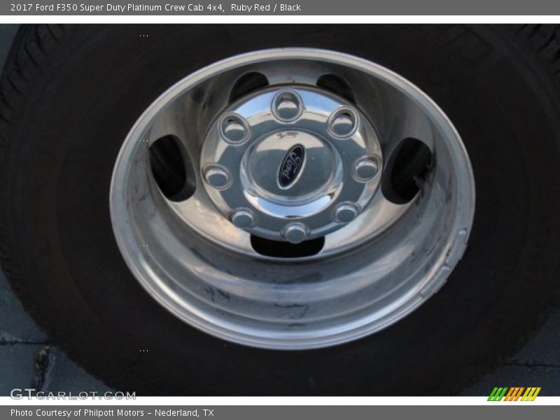 Ruby Red / Black 2017 Ford F350 Super Duty Platinum Crew Cab 4x4