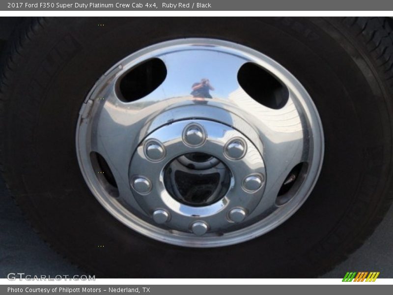 Ruby Red / Black 2017 Ford F350 Super Duty Platinum Crew Cab 4x4