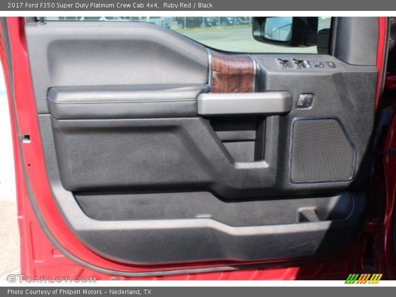Ruby Red / Black 2017 Ford F350 Super Duty Platinum Crew Cab 4x4