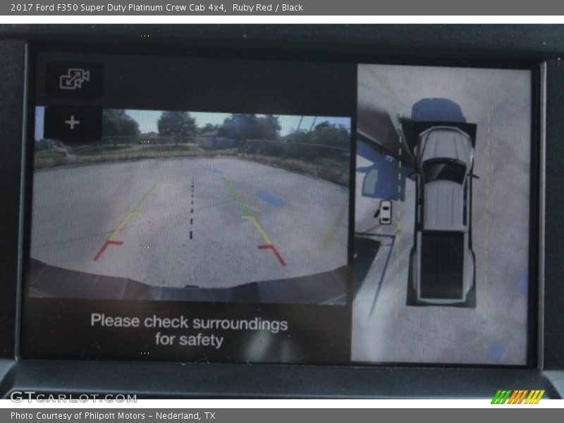 Ruby Red / Black 2017 Ford F350 Super Duty Platinum Crew Cab 4x4