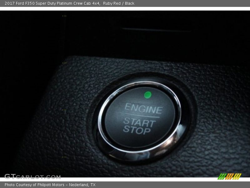 Ruby Red / Black 2017 Ford F350 Super Duty Platinum Crew Cab 4x4