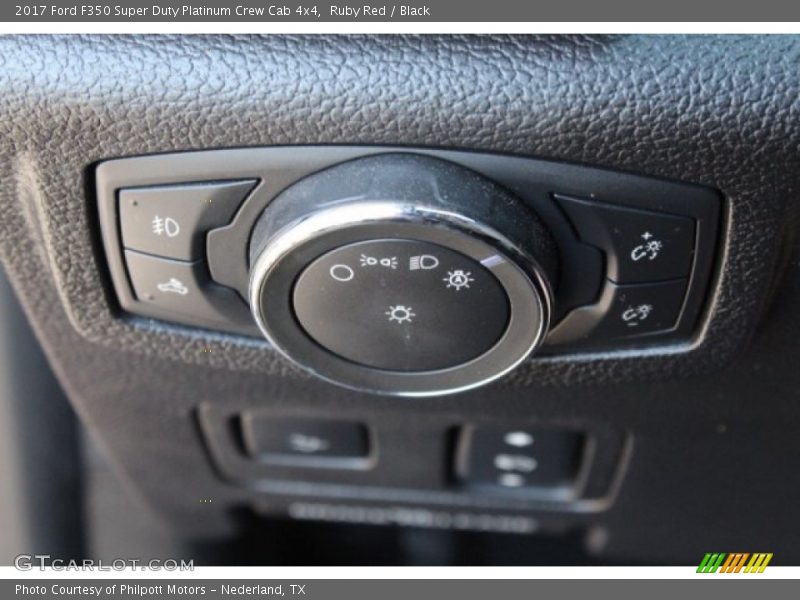 Ruby Red / Black 2017 Ford F350 Super Duty Platinum Crew Cab 4x4