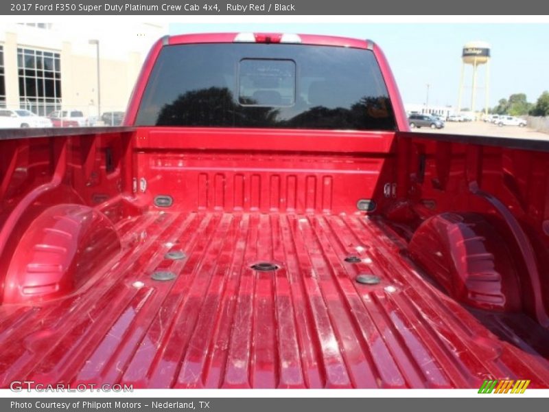 Ruby Red / Black 2017 Ford F350 Super Duty Platinum Crew Cab 4x4