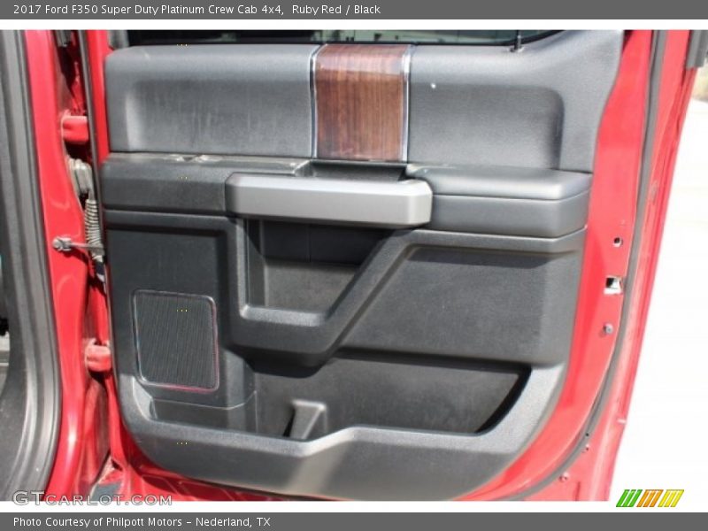 Ruby Red / Black 2017 Ford F350 Super Duty Platinum Crew Cab 4x4