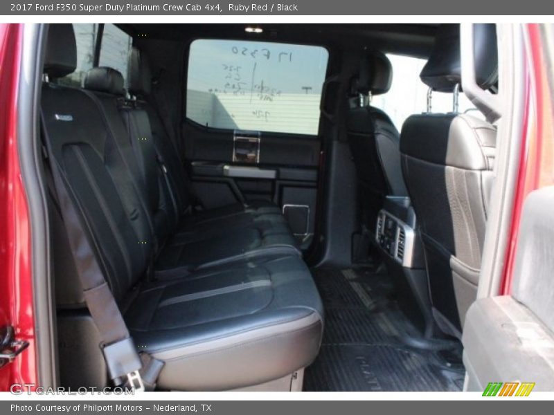 Ruby Red / Black 2017 Ford F350 Super Duty Platinum Crew Cab 4x4