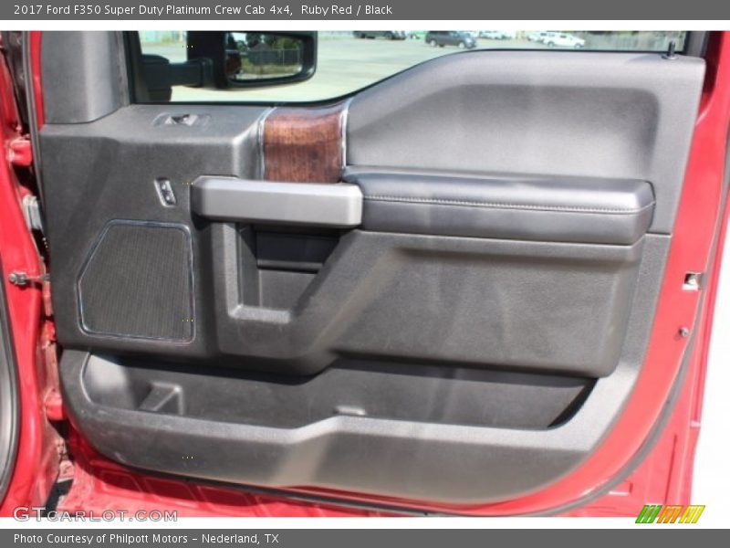 Ruby Red / Black 2017 Ford F350 Super Duty Platinum Crew Cab 4x4