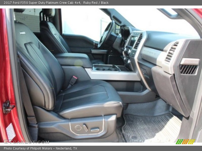 Ruby Red / Black 2017 Ford F350 Super Duty Platinum Crew Cab 4x4