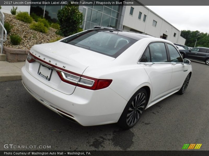 White Platinum / Rhapsody in Blue Theme 2017 Lincoln Continental Black Label AWD