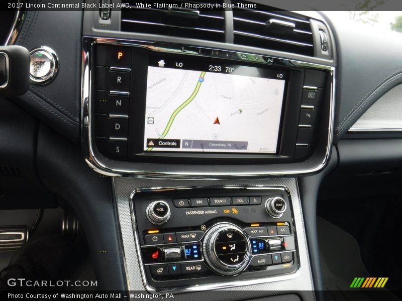 Controls of 2017 Continental Black Label AWD