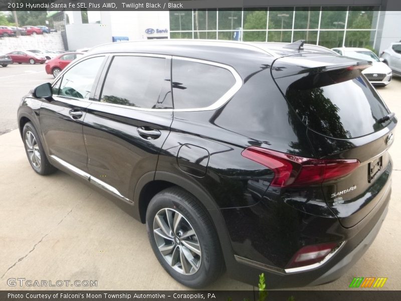 Twilight Black / Black 2019 Hyundai Santa Fe SEL Plus AWD