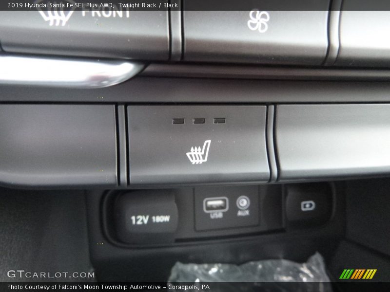 Twilight Black / Black 2019 Hyundai Santa Fe SEL Plus AWD