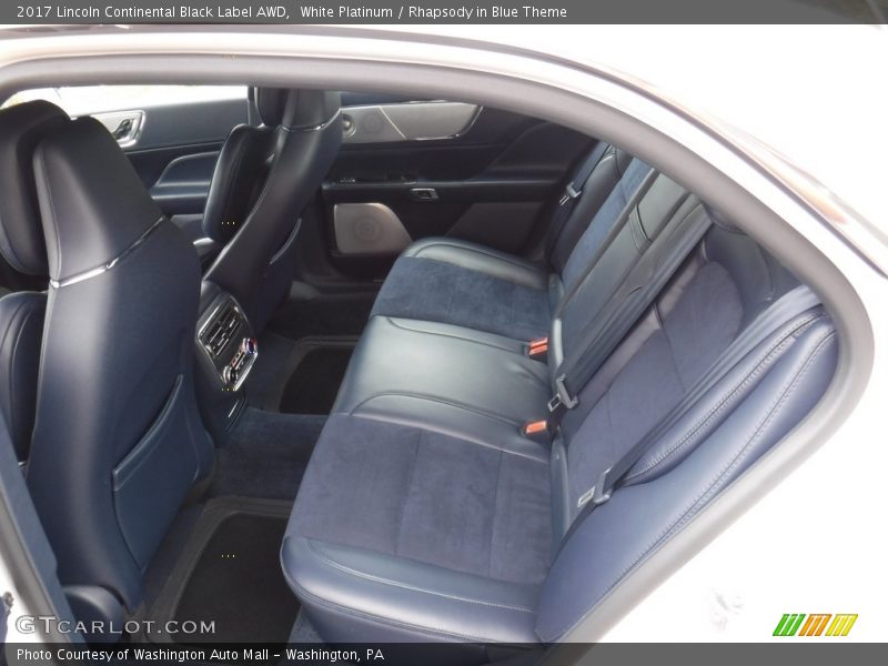 Rear Seat of 2017 Continental Black Label AWD