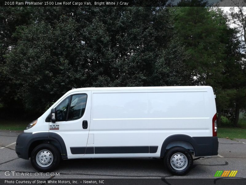 Bright White / Gray 2018 Ram ProMaster 1500 Low Roof Cargo Van